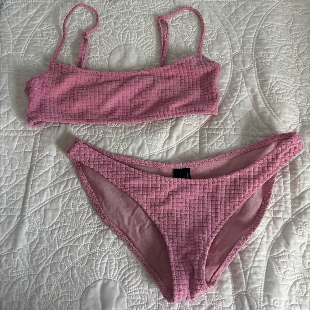 Triangl Swimwear Textured Mauve Bikini